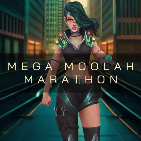 Mega Moolah Marathon with Ms. Moolah ready to combat